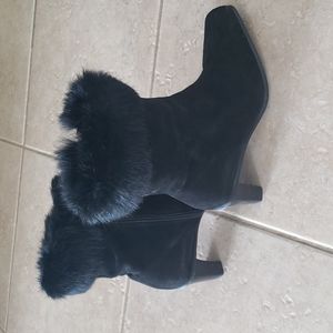 La Canadienne fur-topped heeled boot